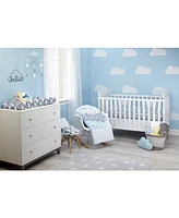 Little Love by NoJo Happy Little Clouds Graphic-Print Changing Table Cover