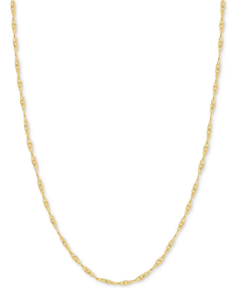 Pandora Talisman Cable Chain Necklace 14k Gold