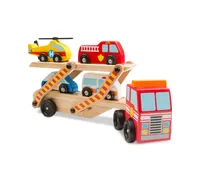 Melissa & Doug Emergency Vehicles Carrier Play Set