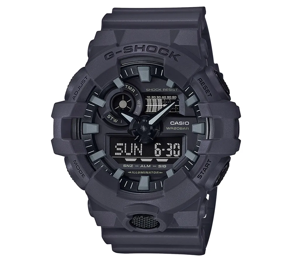 G-Shock Men's Analog-Digital Dark Grey Resin Strap Watch 53mm