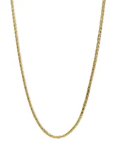 14k Gold Necklace, 20" Diamond Cut Wheat Chain (9/10mm)