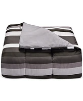 Austin Stripe/Solid Reversible 8 Pc. Comforter Set, Exclusively at Macy's