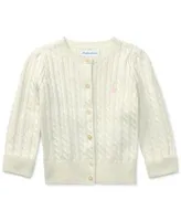 Polo Ralph Lauren Baby Girls Cable Cardigan Oxford Dress Separates