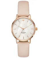 kate spade new york Women's Metro Vachetta Leather Strap Watch 34mm KSW1403