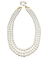 Charter Club Three Row White Simulated Pearl (10 mm)