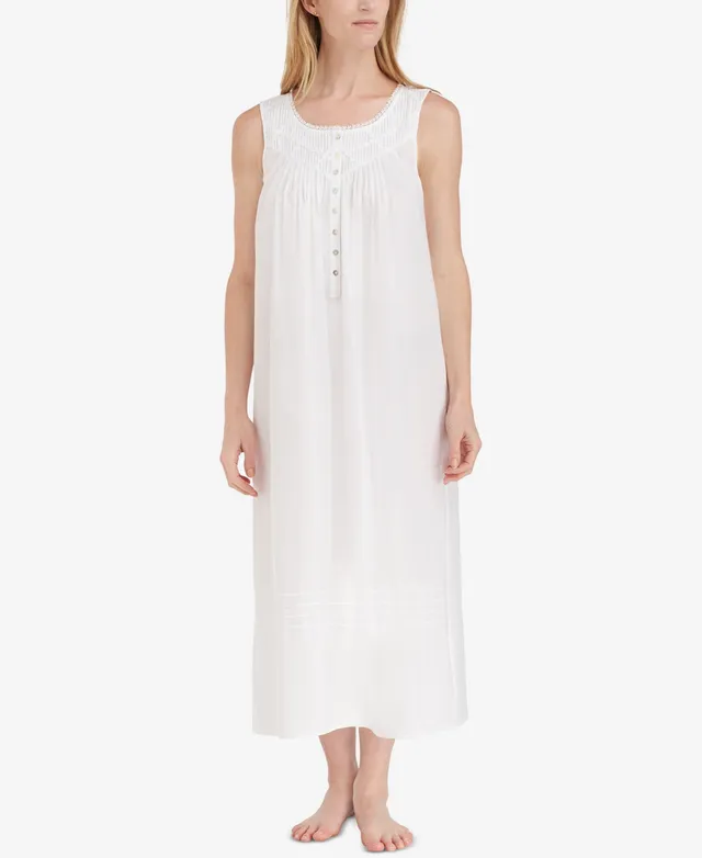 Eileen West Waltz Ruffled Trim Scoop Neck Nightgown