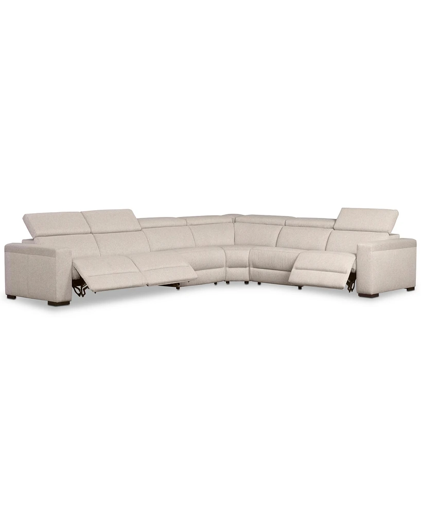 Closeout! Nevio 157" 6-Pc. Fabric "L" Shaped Sectional Sofa