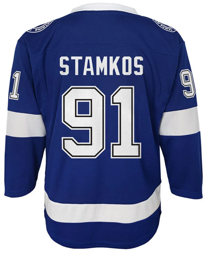 Authentic Nhl Apparel Steven Stamkos Tampa Bay Lightning Player Replica Jersey, Big Boys (8-20)