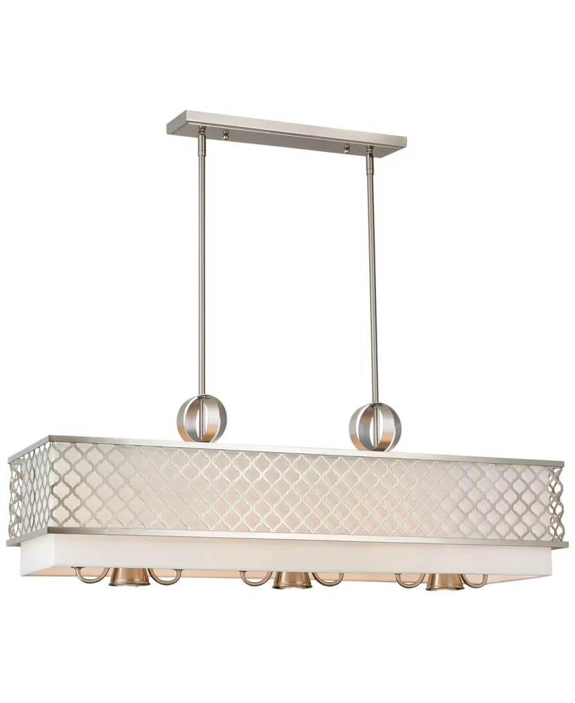 Livex Arabesque 6-Light Linear Chandelier