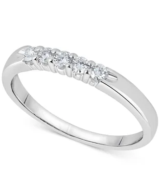Diamond Five-Stone Ring (1/4 ct. t.w.) 14k White Gold