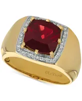 Le Vian Gents Men's Pomegranate Garnet (4-3/8 ct. t.w.) & Diamond (1/6 Ring 14k Gold