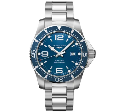 Longines Men's Swiss Automatic HydroConquest Stainless Steel Bracelet Watch 44mm