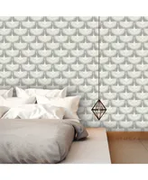 Genenieve Gorder For Tempaper Feather Flock Peel and Stick Wallpaper