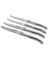 French Home Laguiole Stainless Steel Steak Knives, Set of 4