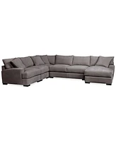 Closeout! Rhyder -Pc. Fabric Sectional Sofa with Chaise