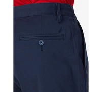 Nautica Men's Classic-Fit Stretch Flat-Front 6" Chino Deck Shorts