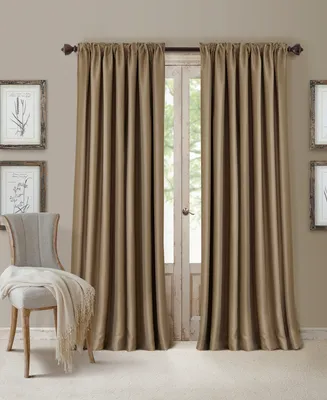 Elrene All Seasons Faux Silk 52" x 108" Blackout Curtain Panel