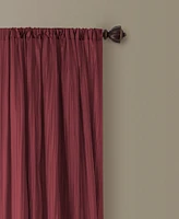 Elrene Athena Rod Pocket 52" x 84" Pair of Curtain Panels with Scarf Valance, Set of 3