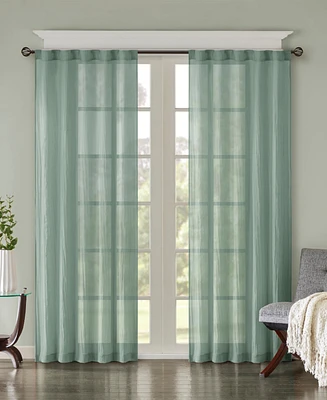 Madison Park Harper Solid Crushed Curtain Panel Pair
