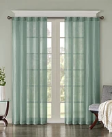 Madison Park Harper Solid Crushed Curtain Panel Pair