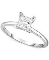 Diamond (1 ct. t.w.) Princess Engagement Ring in 14k White, Yellow or Rose Gold