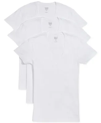 2(x)ist Men's Slim-Fit Deep V-Neck 3 Pack Undershirt