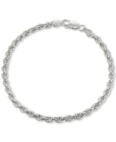 Giani Bernini Rope Bracelet in Sterling Silver, Created for Macy's