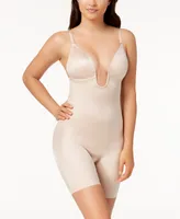 Suit Your Fancy Plunge Low-Back Mid-Thigh Bodysuit