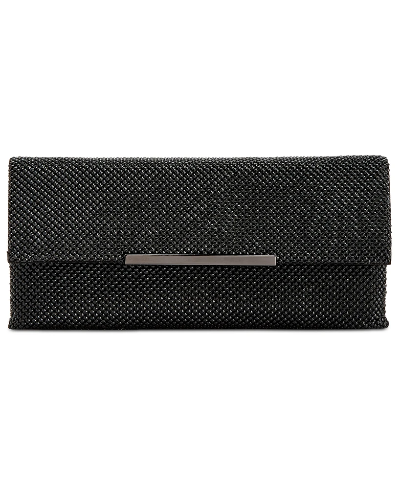 I.n.c. International Concepts Hether Shiny Mesh Clutch, Exclusively at Macy's