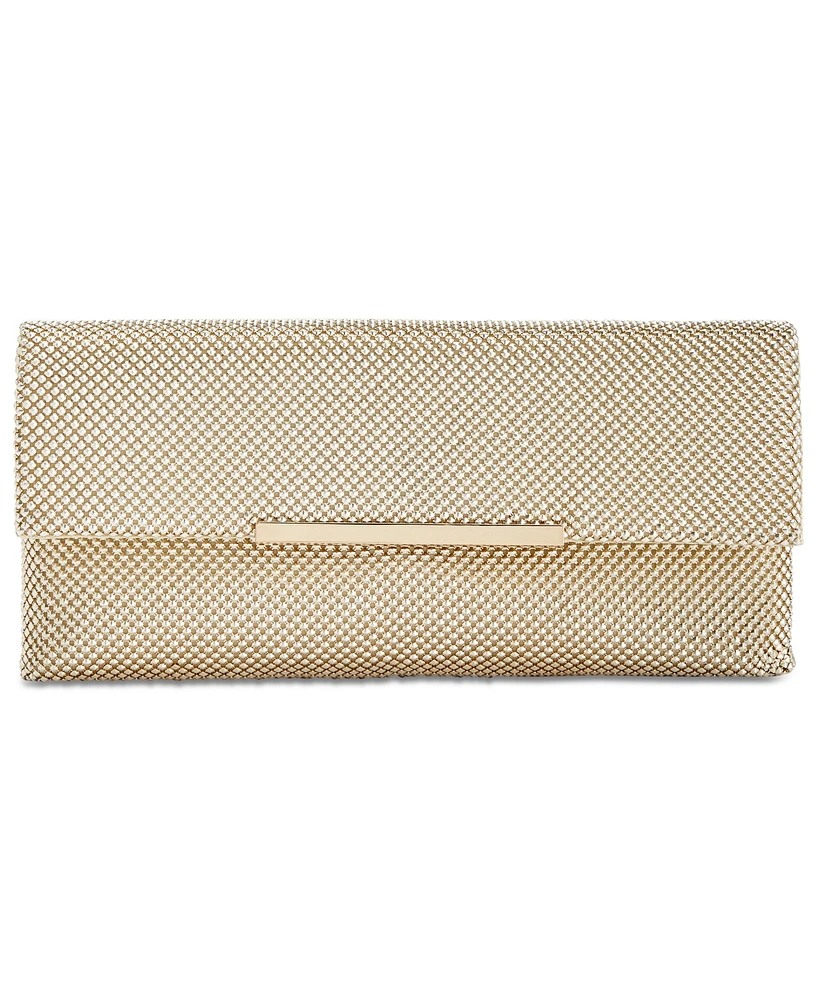 I.n.c. International Concepts Hether Shiny Mesh Clutch, Exclusively at Macy's