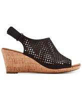 Rockport Women's Briah Perf Sling Wedge Sandals