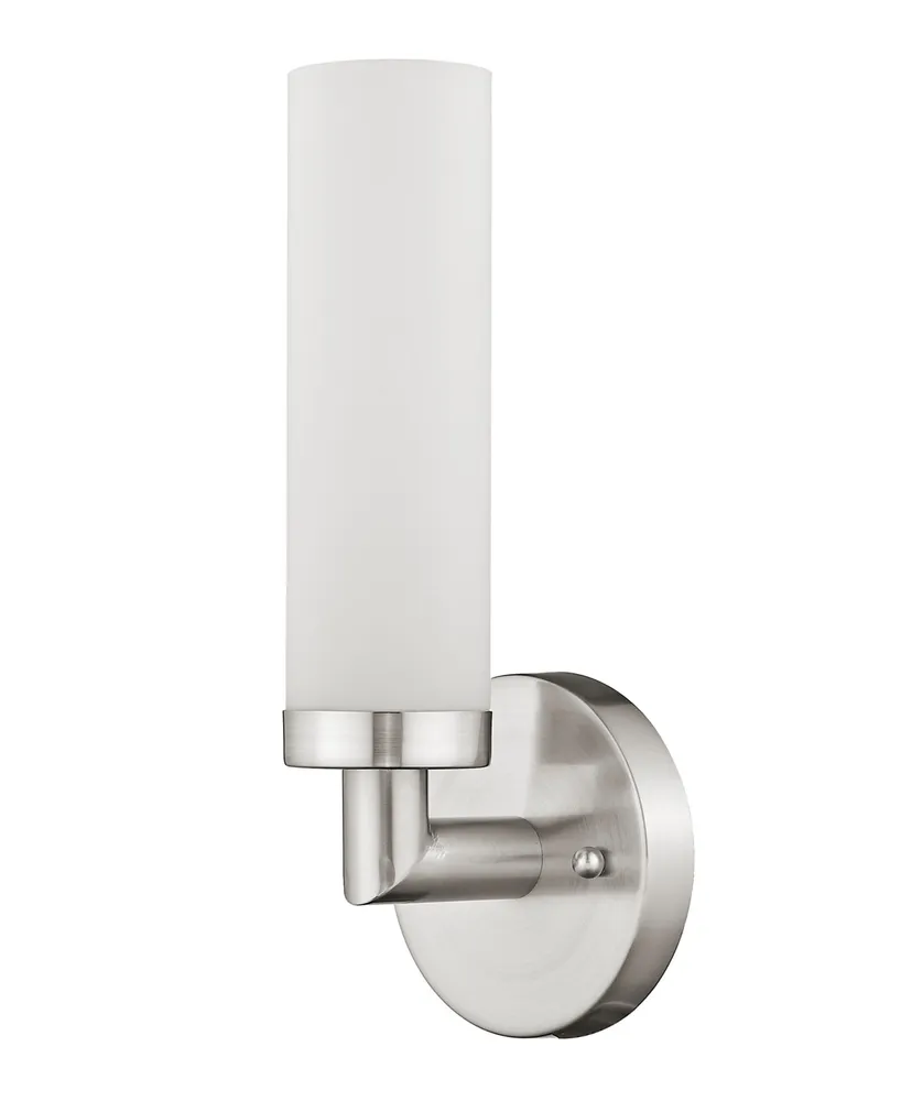 Livex Aero 1- Light Brushed Nickel Sconce