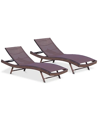 Jordan Outdoor Chaise Lounge (Set Of 2)