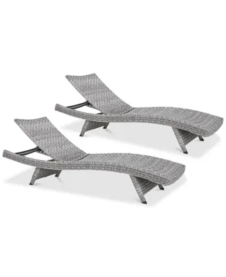 Trevor Outdoor Chaise Lounge (Set Of