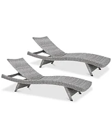 Trevor Outdoor Chaise Lounge (Set Of