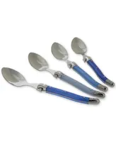 French Home Laguiole Shades of Blue Coffee Spoons, Set of 4