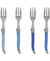 French Home Shades of Blue Cake Forks, Set of 4