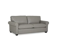 Orid 77" Full Roll Arm Leather Sleeper, Created for Macy's