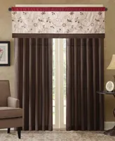 Madison Park Serene Embroidered Colorblocked Window Treatments