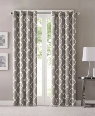 Madison Park Saratoga Fretwork Grommet Window Treatments