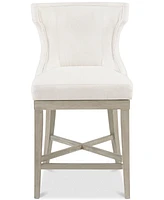 Madison Park Carson 25.25" High Counter Stool with Swivel Seat