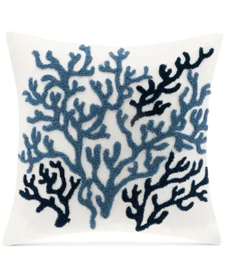 Harbor House Beach House Embroidered Decorative Pillow, 18" x 18"