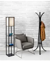 Adesso Wright Tall Shelf Floor Lamp