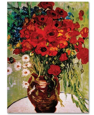 Vincent van Gogh 'Dasies & Poppies' Canvas Art