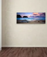 David Evans 'Kaiteriteri Sunset' Canvas Art