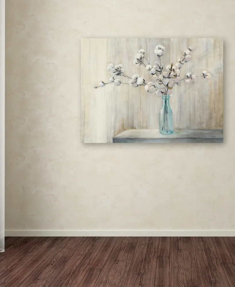 Julia Purinton 'Cotton Bouquet' 35" x 47" Canvas Wall Art