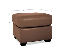 Orid Leather Ottoman, Created for Macy's