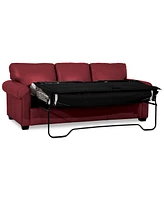 Orid 84" Queen Leather Roll Arm Sleeper, Created for Macy's