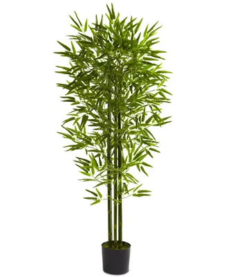 Nearly Natural 5' Artificial Bamboo Uv-Resistant Indoor/Outdoor Tree