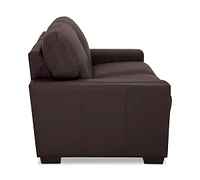 Ennia 59" Leather Loveseat, Created for Macy's